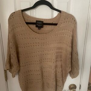 Gossip Girl by Romeo & Juliet Women's Tan Knit Sweater Tunic